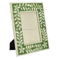 New design mother of pearl and resin  photo frame for decoration with best price