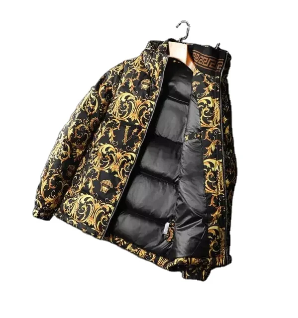 Лучшее качество рекламная Мода блестящее зимнее пальто мужская пуховая куртка