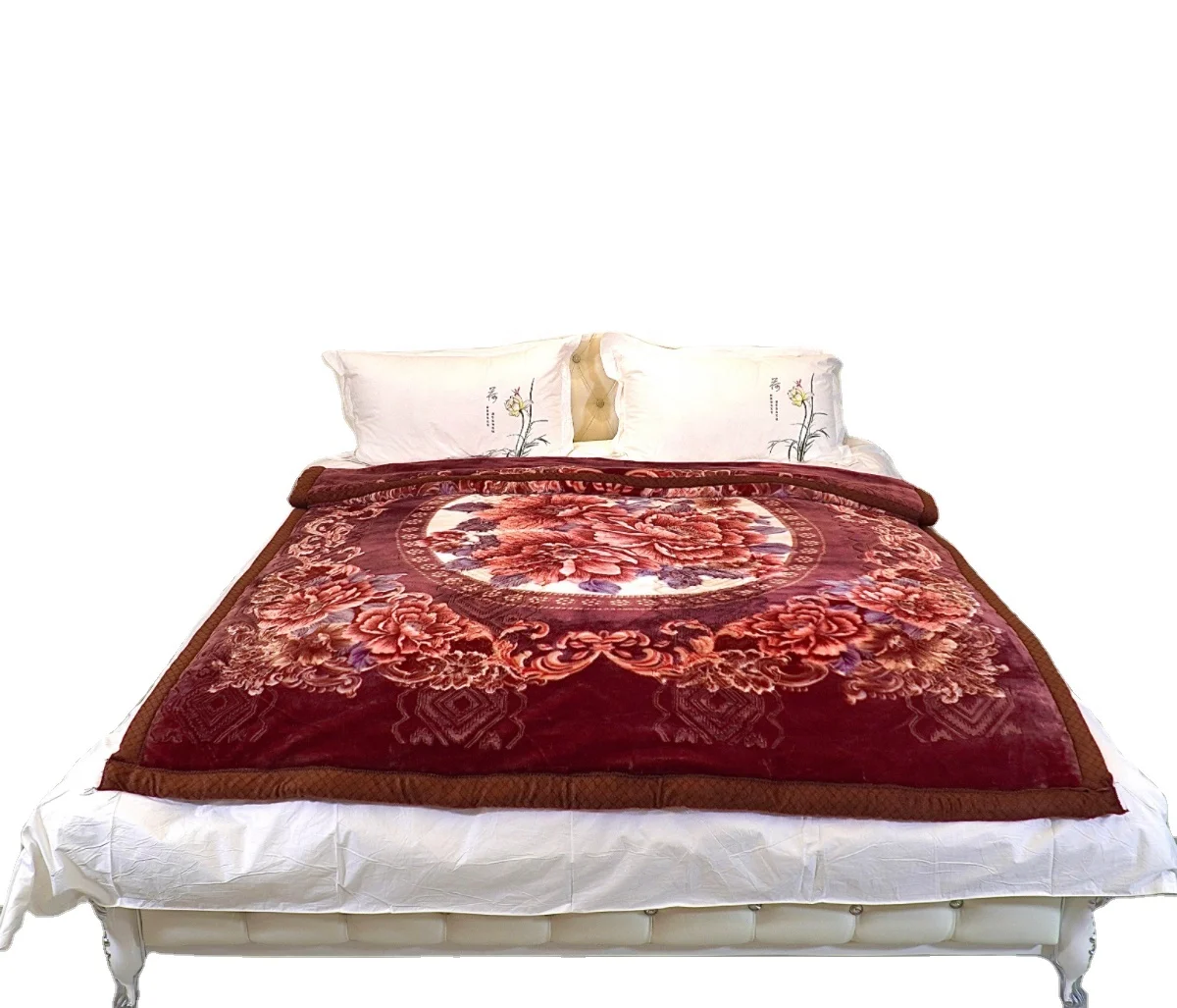 Wholesale OEM/ODM Heavy Korean Plush Fur Poly Mink Blanket Soft Custom Size Cartoon China Manufacturer Wholesale Mink Blankets