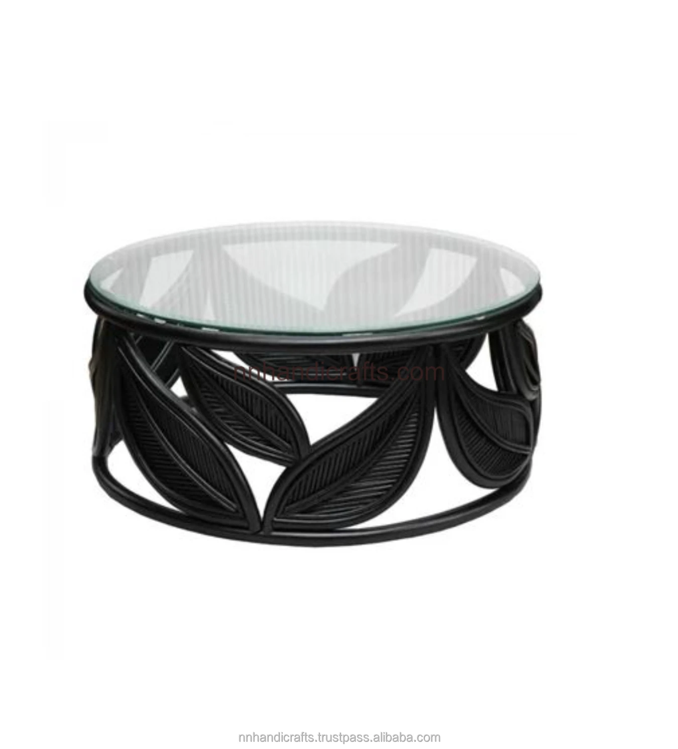 New Collection of Wood Wooden Jute Polished Round With Storage Box Capacity Coffee Tables Modern Coffee Table For Furniture Home