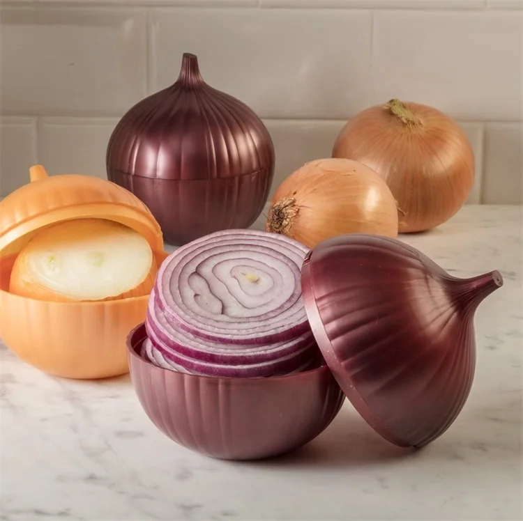Maisons Hot Sale Kitchen Storage Plastic Reusable Storage Box Vegetable Onion Food Savers