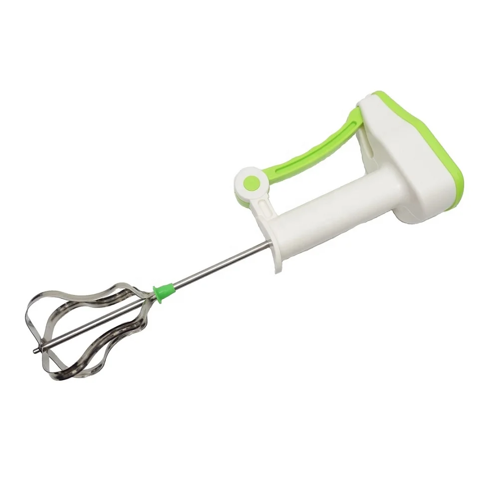 X-FREE Stainless steel manual push-type rotating stirrer Whipped cream and egg beater baking whisk S03-03