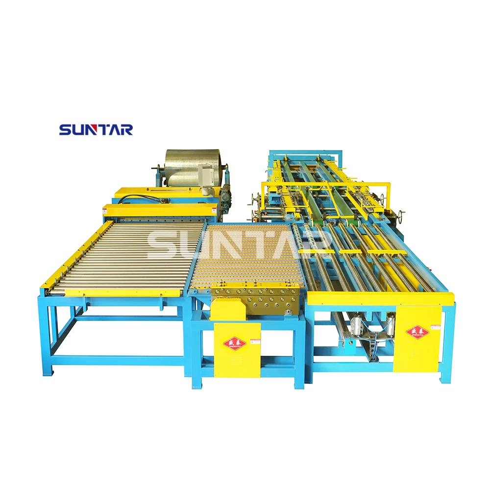 SUNTAR HVAC tube pipe U shape auto air duct line 5 auto duct metal sheet forming machine