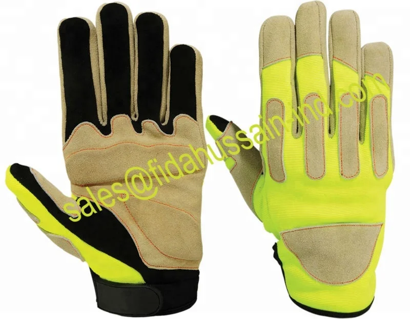 Men industrial grip heavy duty safety hand wholesale construction Leather Work gloves & protective gear working gloves Guantes