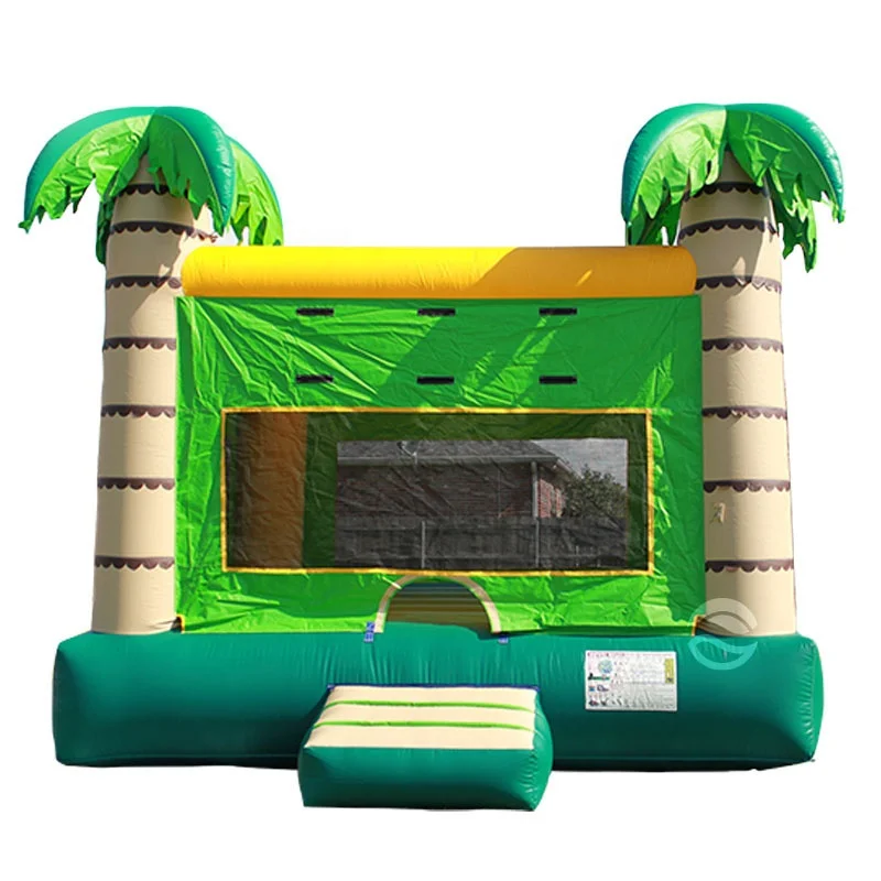 Palm Tree Castillos Inflatables Jumping Castle Bouncer Hause Inflatable Jump Bounce House