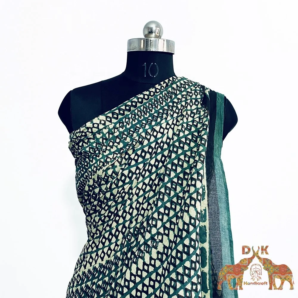 Hot sale block print Pareos Pure cotton hand block print coverup wrap up beach wear sarong for women