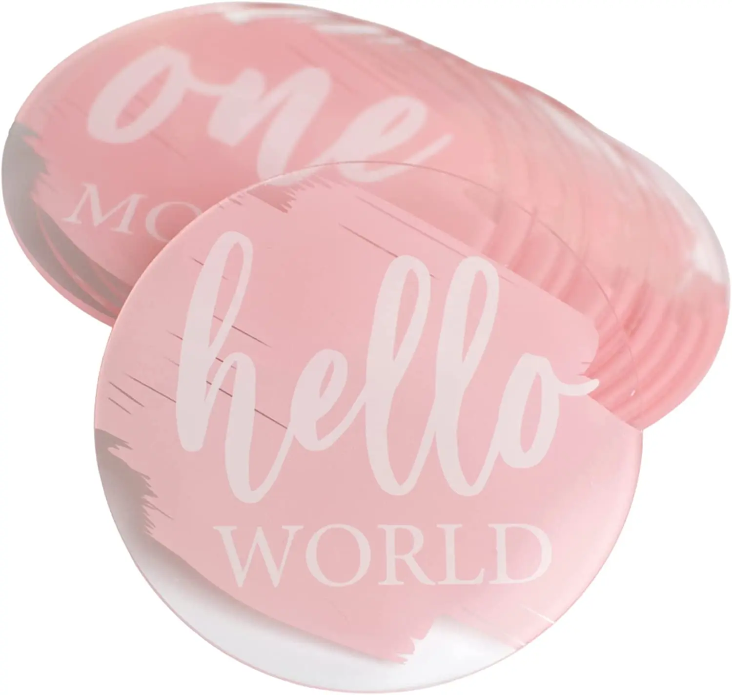 Custom Blank Acrylic Blank Round Circle Acrylic Milestone Discs Cards For Baby Milestone