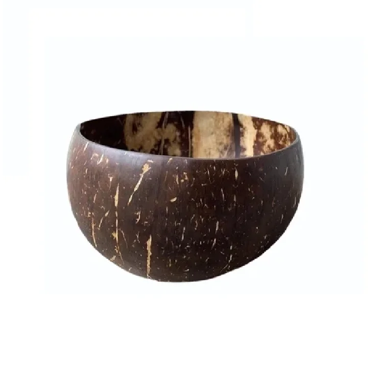 Sustainable Coconut Shell Bowl & Spoon Set Great for Ice Cream, Smoothies & Organic Living