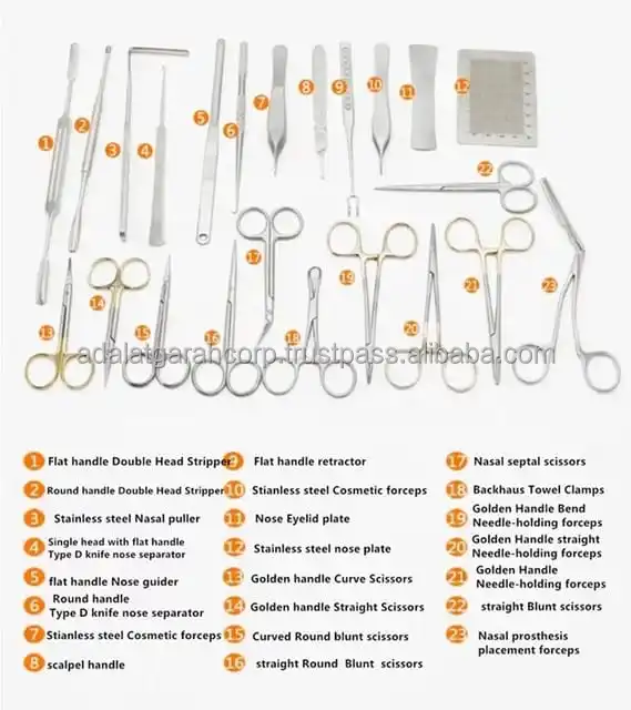 
Hot Sell Rhinoplasty Instruments Set 23 pcs rhinoplasty surgical instruments set 