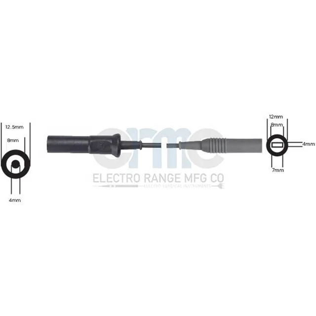 Best Product 2023 Electrosurgery Diathermy Standard  Plug Bipolar Cable Flat Plug Safety International 4mm Banana Plug Fitting