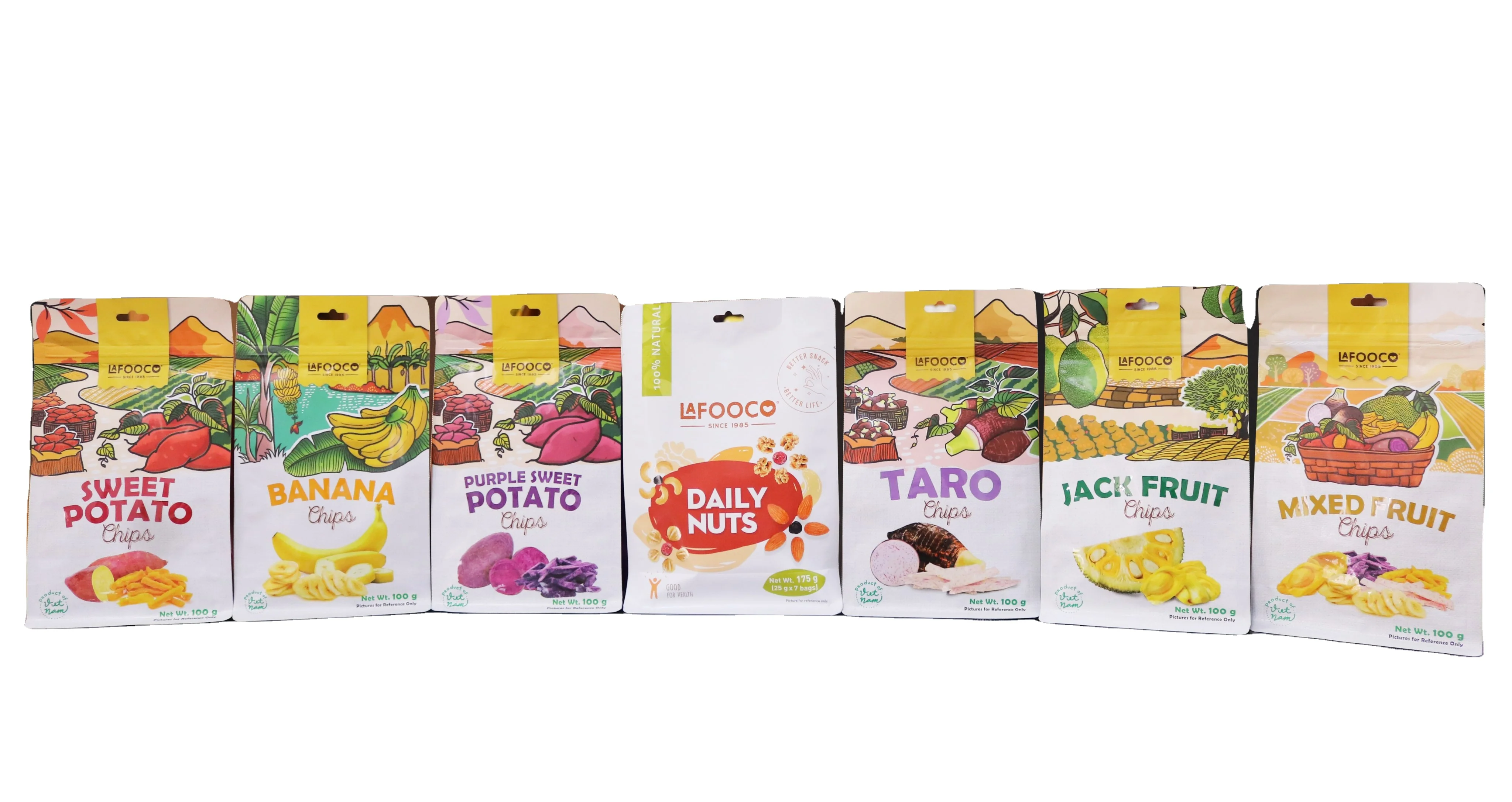 Best Seller 2021Mix Fruits Chips 100gr Origin Vietnam Standing pouch Natural Flavour Delicious Snack