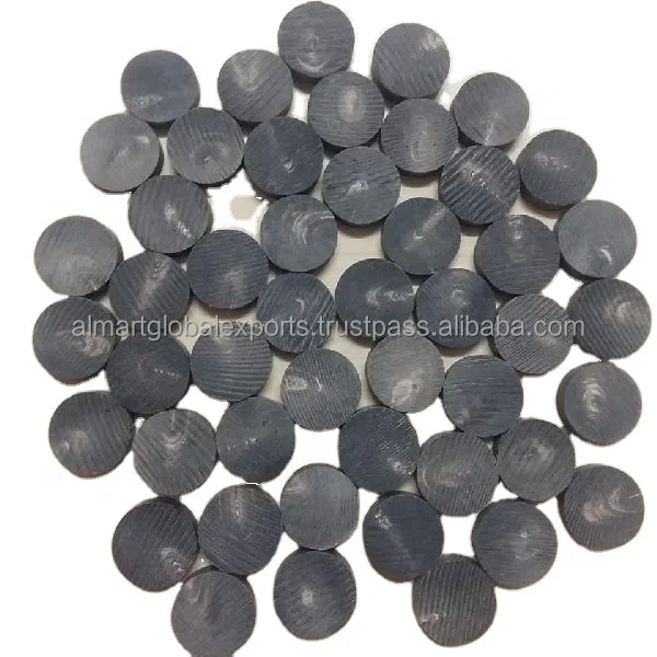 Natural Buffalo horn blank button white spot unfinished button for garments Accessories