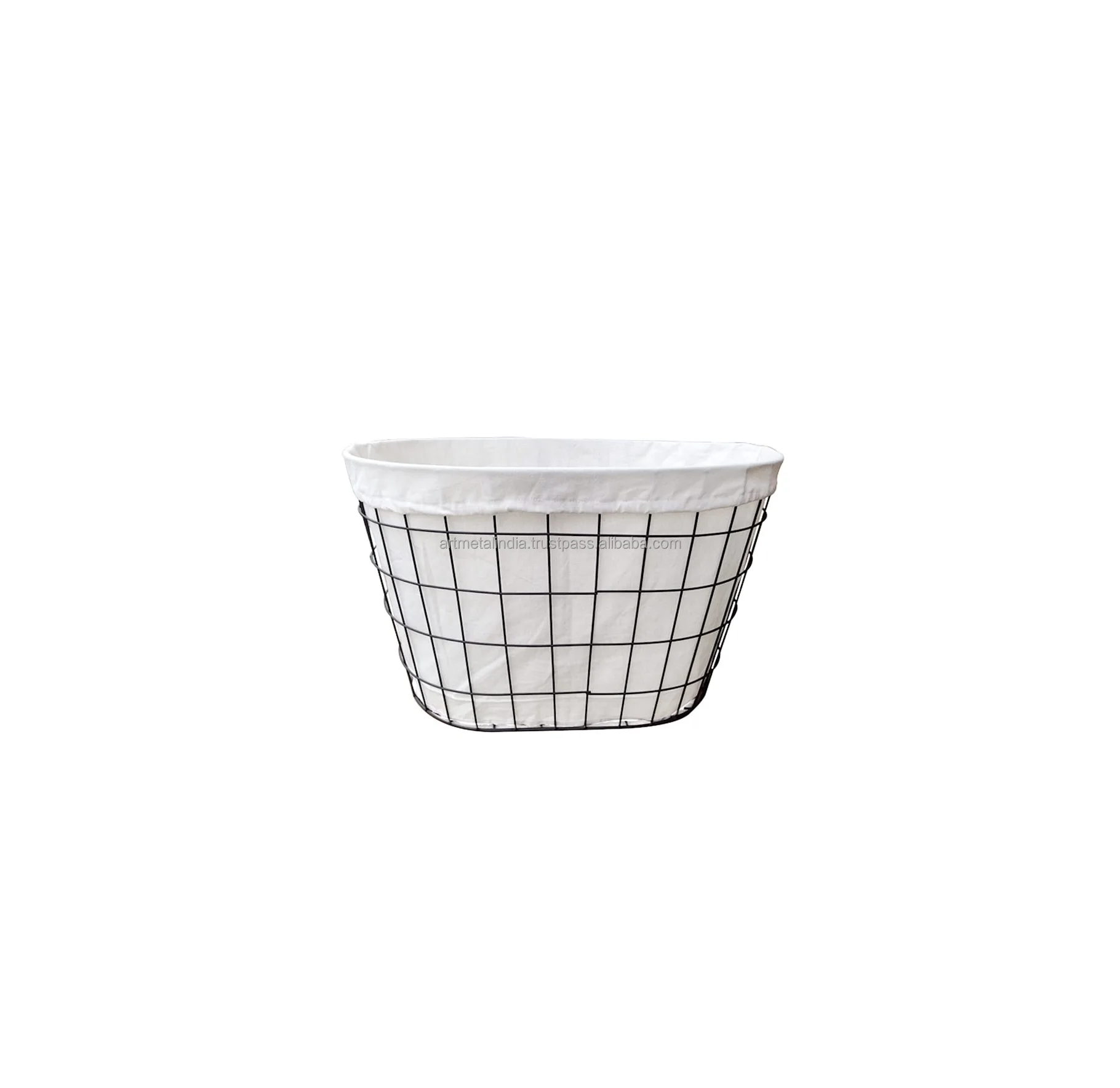 BLACK COATED METAL WIRE BASKET
