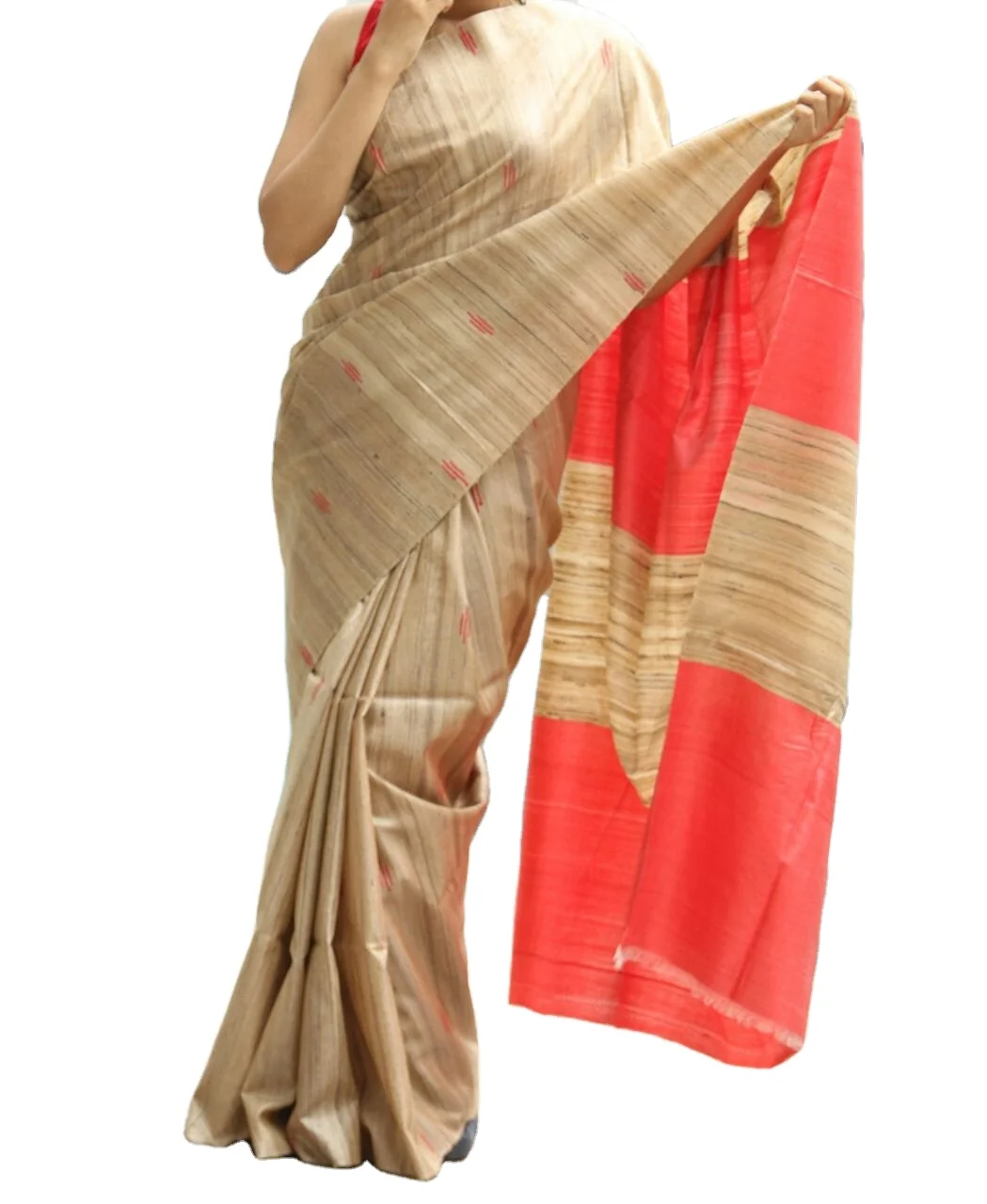 beautiful handloom Silk Saree Bhagalpuri tussar silk sari for wedding, festival, office, ethnics day, cultural day celebration