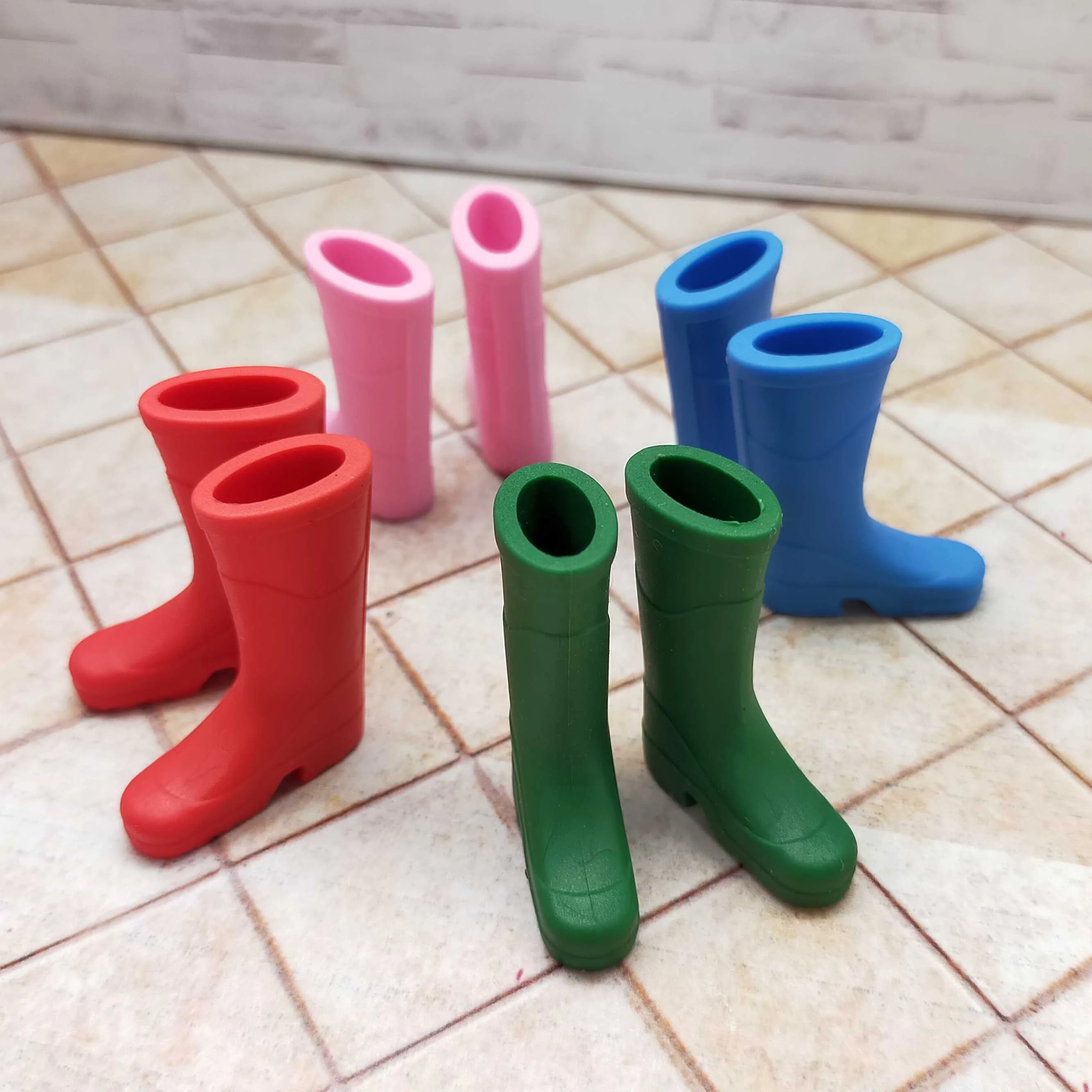 Popular Miniature Dollhouse Scale 1:12 Multi Colors Rain Boots
