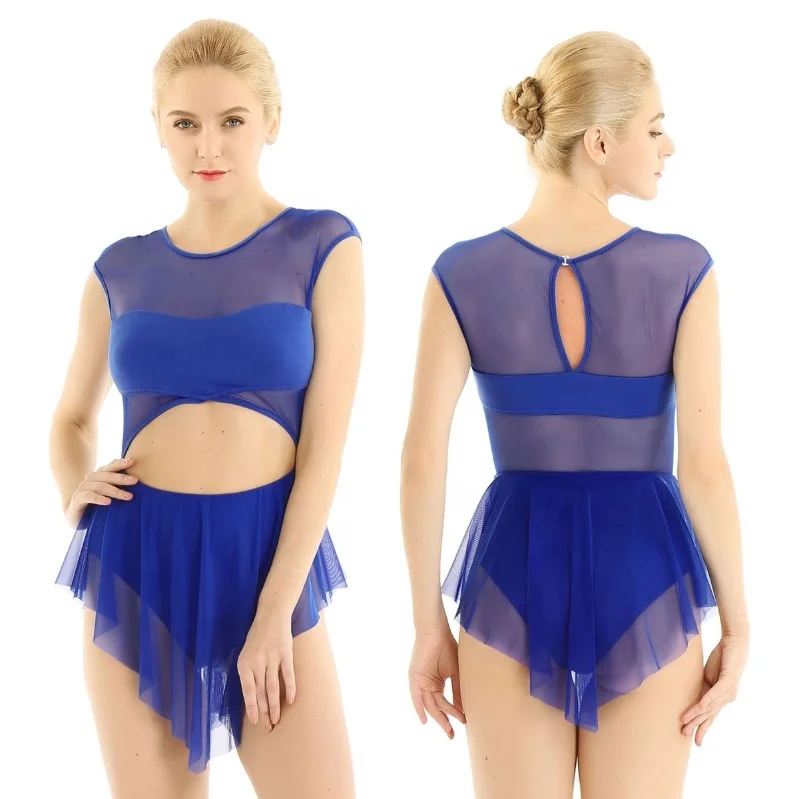 Bodysuit For Women Contemporary Competition Dance Costume Leotard Gymnastics Ballet Performance Stage Dance Wear Dancewear