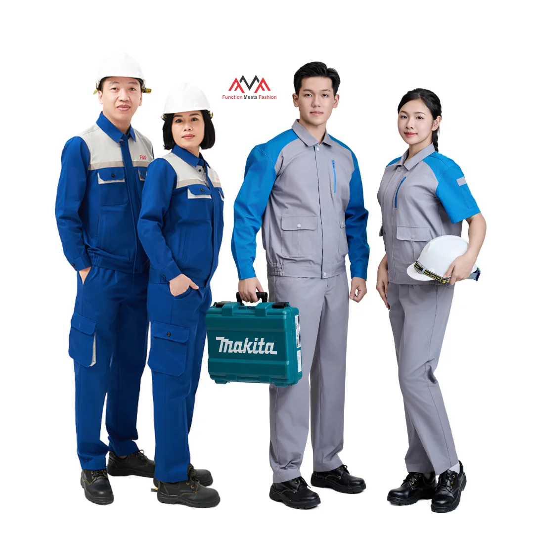 WHOLESALE workers farm oil/forest/gar uniform set workwear clothes construction uniform cotton/PE/Spandex- FMF uniform - OEM/ODM
