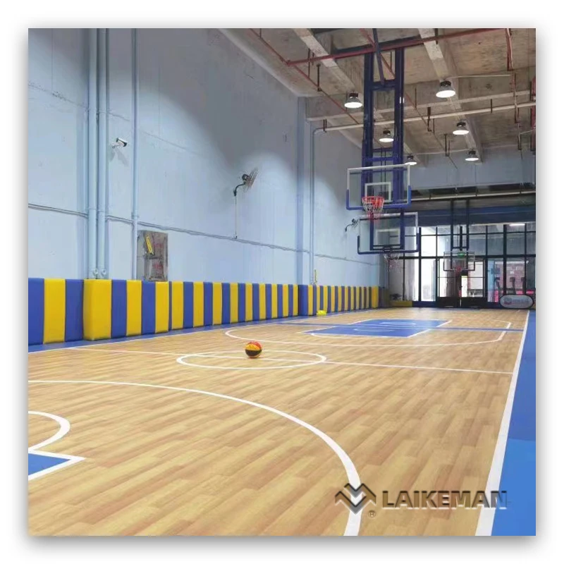 Indoor sport floor vinyl sheet floor parquet basketball floor