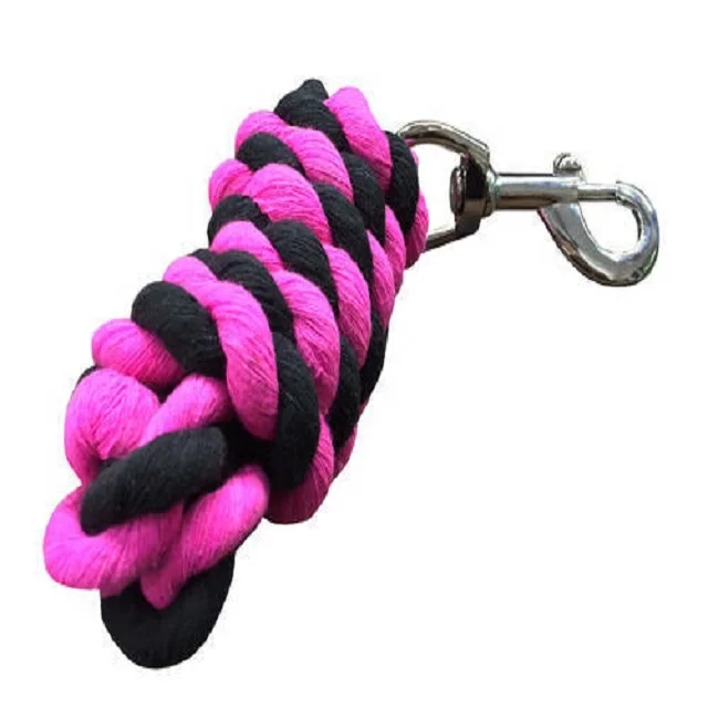 Horse accessories Head Collar Halter with Lead Rope cotton Equestrian riding Equipment durable custom logo wholesale portable