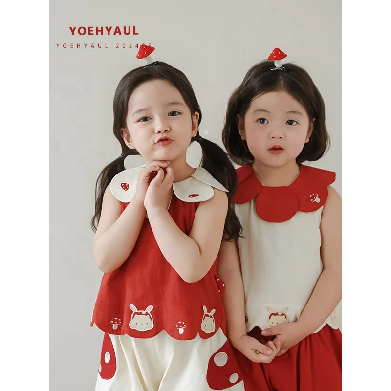 YOEHYAUL Children Clothing Set Clothes Kids Luxury Baby for Girls Summer Sets Wholesale