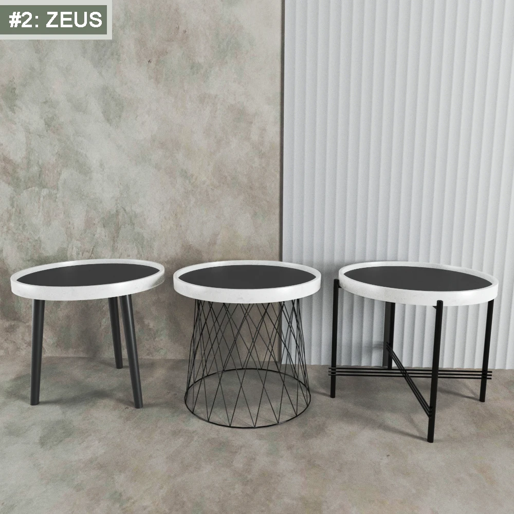 Modern coffee tables wooden tea coffee table for living room furniture quartz stone top Vietnam