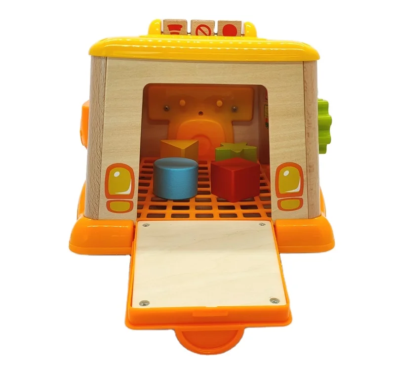 Educational Wooden My First School Bus