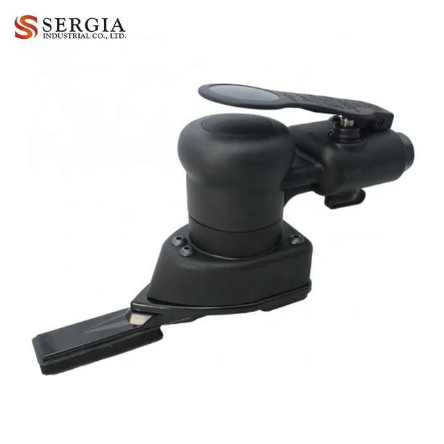 Taiwan Pneumatic Air Palm Long Quartet Square Point Type Mini Finger Sander for Wood Working