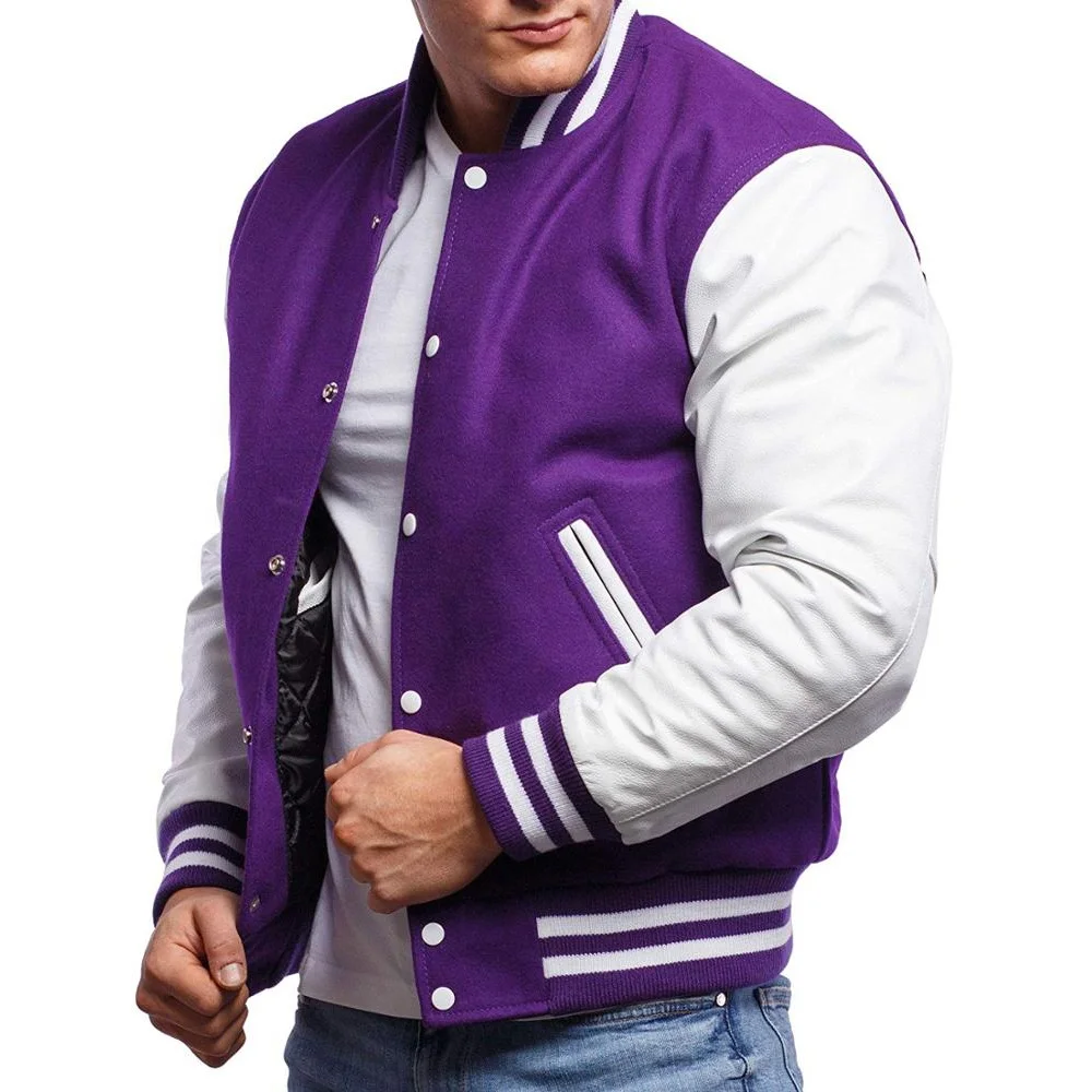 High Quality Custom Made Varsity Jacket/Letterman/baseball Jackets with Chenille patches/Embroidered Jacket