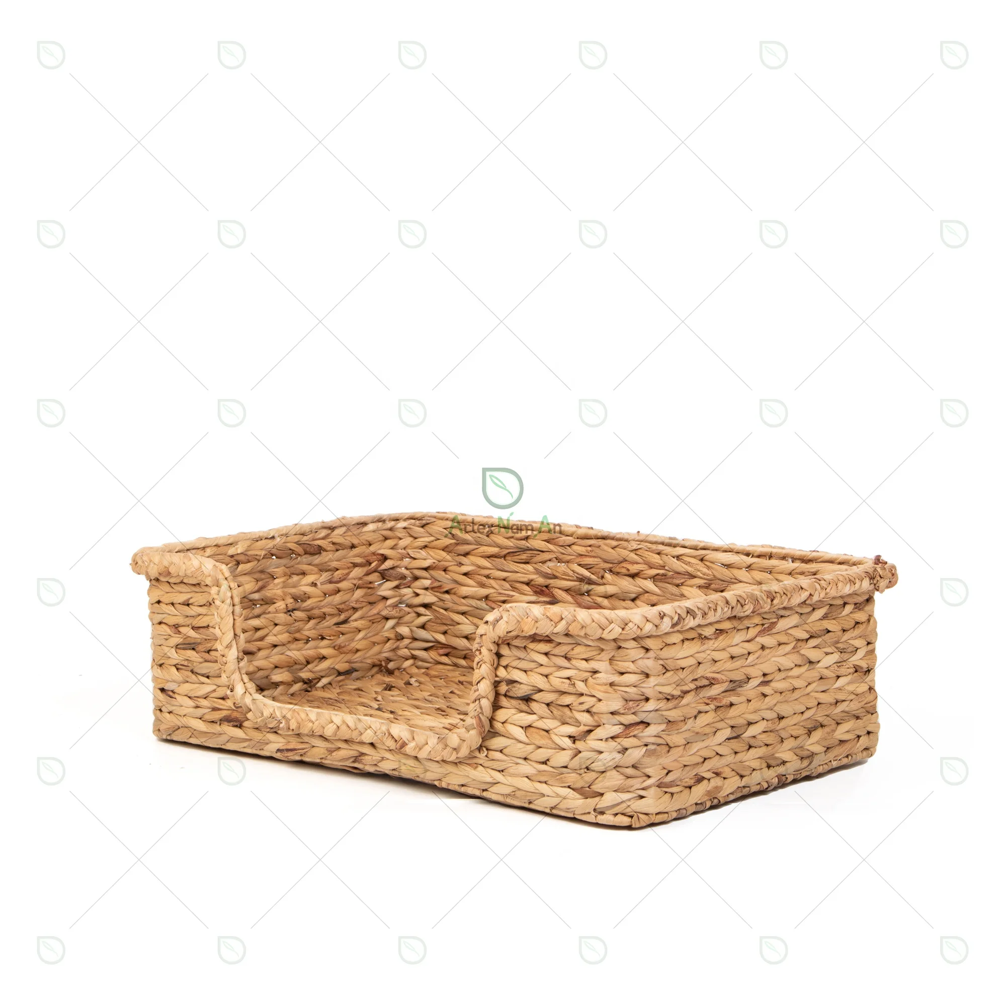 Eco Friendly Woven Water Hyacinth Large Cat Pet Dog Bed/wicker Dog Basket/pet Bed House Indoor Carton Box BSCI Viet Nam