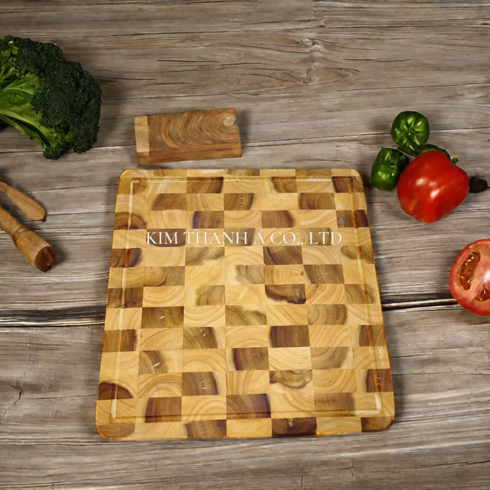 Wholesale Factory-Priced Cutting Board Set round & Square Wooden Chopping Boards in Acacia Wood for Kitchen Use
