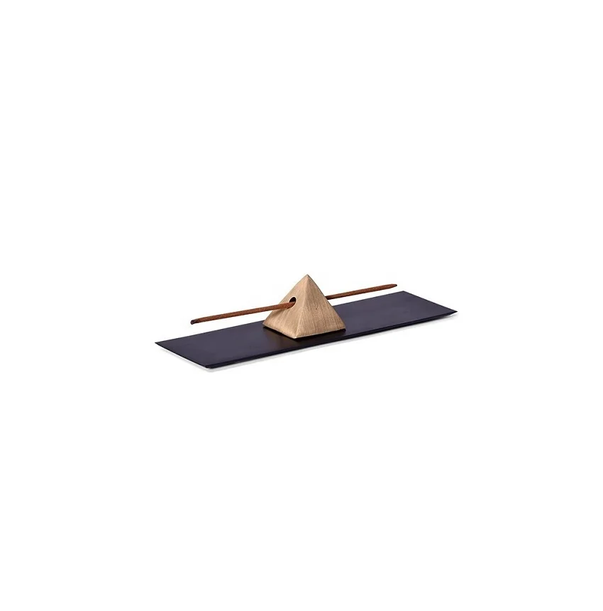 Solid Brass Square  Incense Stick Holder With Base Tray At Very Low Price