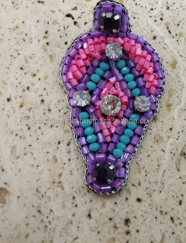 Latest 2023 Hand Embroidered Custom Designer Brooch In Different Shapes