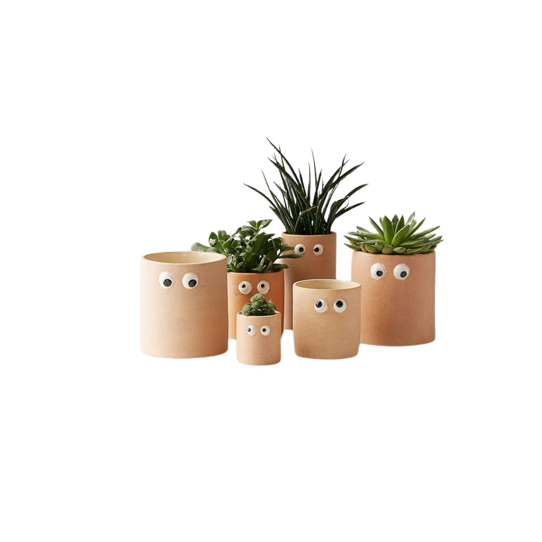 Wholesale Glazed Flower Pots Set of 3 Vietnam Ceramic Planter for Outdoor Garden HG 14-1011/3 Raised Kit Garden Supplies