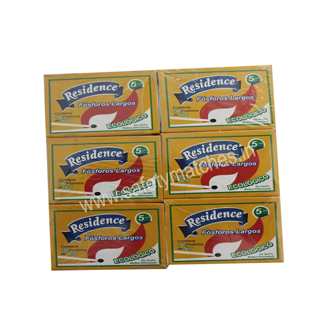 Hot Sale Custom Matches Box 118 X 65 X 20 mm Kitchen Long Matches with 240 Safety Features Best Price Exporter From India