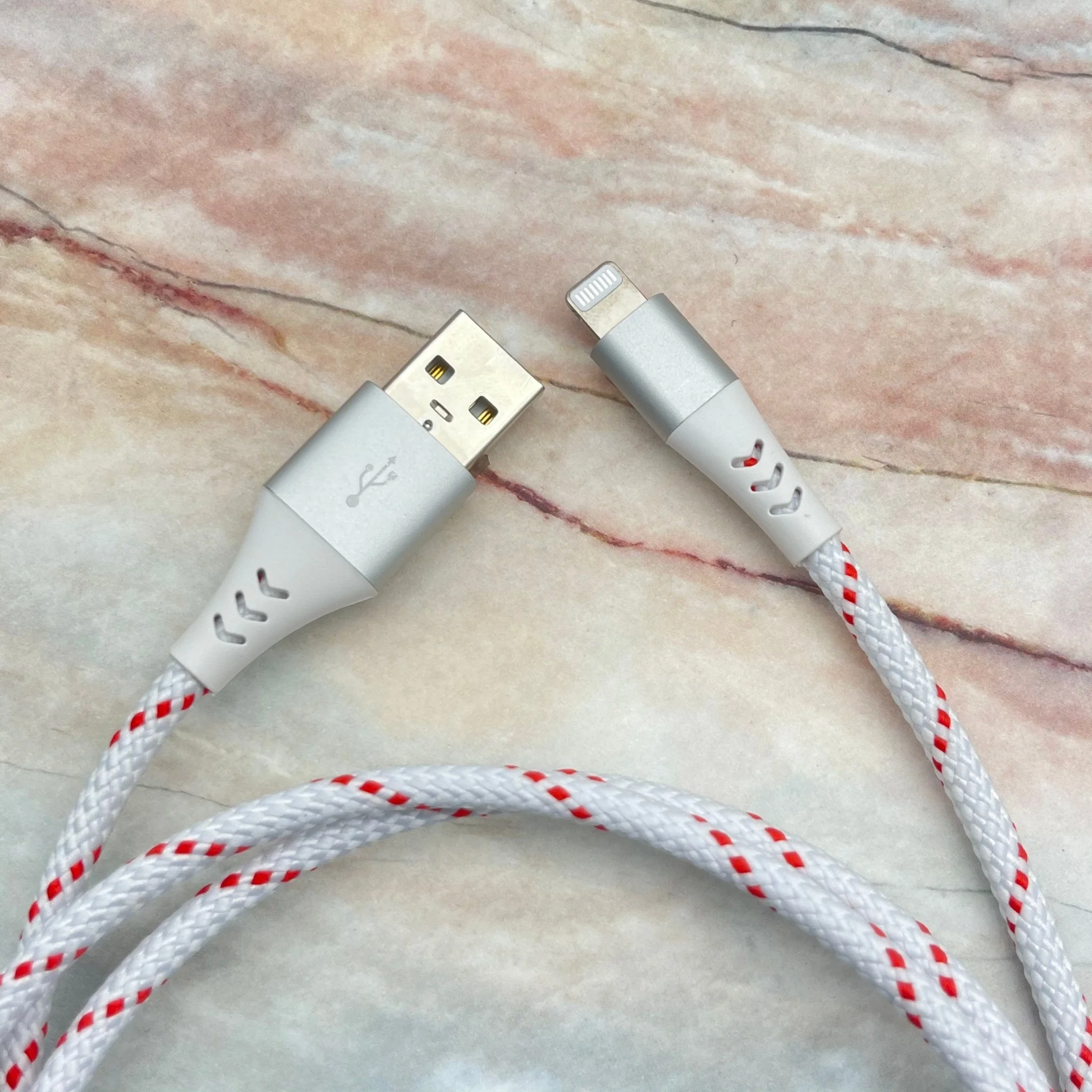 3ft 6ft 10ft Nylon Braided Metal Head Lightning Cable 2021 Trending Design Best Option for Buyers