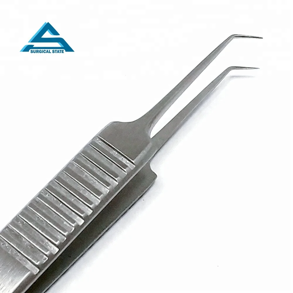 Straight sharp single ended Hair Transplant Tweezer Angle/Straight 115mm Fue Hair Transplant Forceps