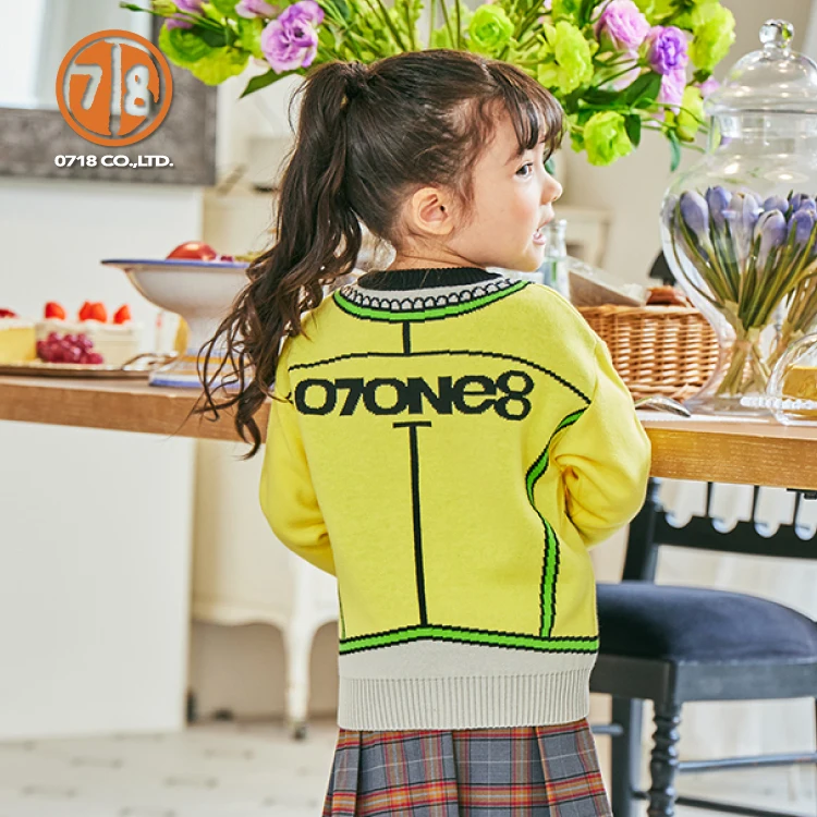 Private Label Autumn And Winter Girls Sweaters And Pullovers Trendy Children Clothes