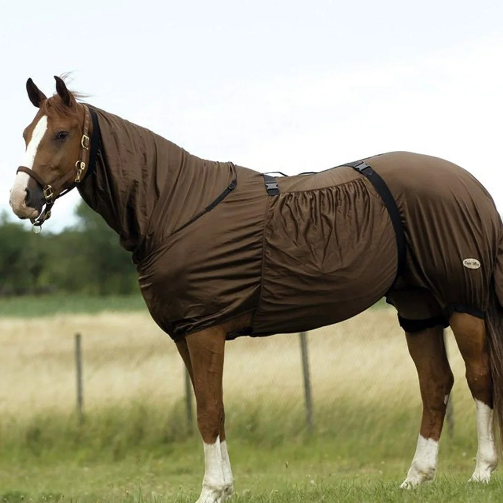 horse eczema itchy fly protection rug protects against insect bites wide belly flap Summer Fly Rug Manufacturer Riding House