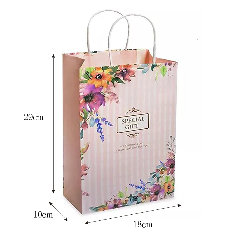 Упаковочный бумажный пакет с логотипом Подарочный магазин сумки для подарков