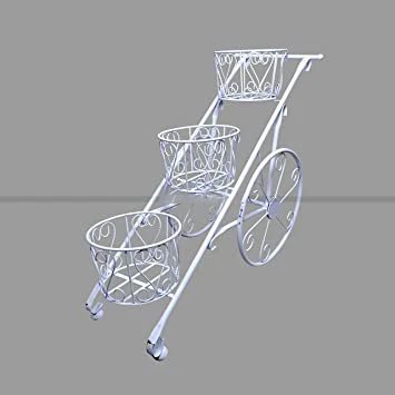 Hot Selling Planters Flower pot Handicrafts 3-Tier Decorative Potted Plants Shelf Without Metal Pots for Balcony