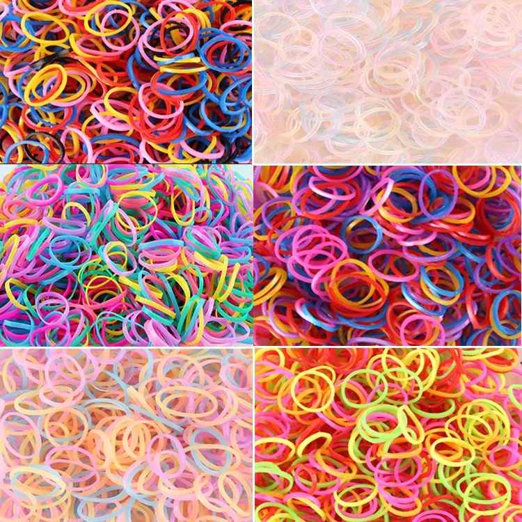 Высококачественные женские многоцветные резиновые резинки для волос милые аксессуары для волос