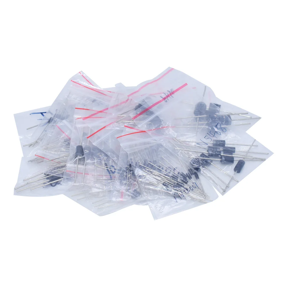 Rectifier diode pack 1N4007 5408 5822 1N4148 DB3 DIP commonly used 22 kinds, a total of 255