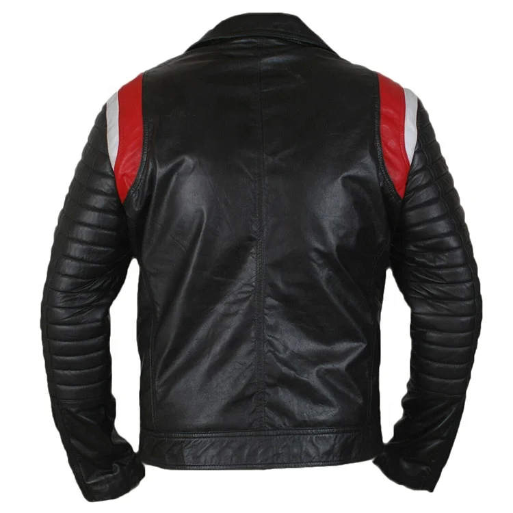 2022 latest fashion clothing design custom pure color windproof customize leather jacket for men wholesales price