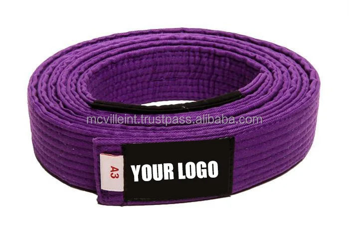  Высококачественный 100% хлопковый ремень для каратэ индивидуальный многоцветный с вышивкой боевых искусств тхэквондо черный