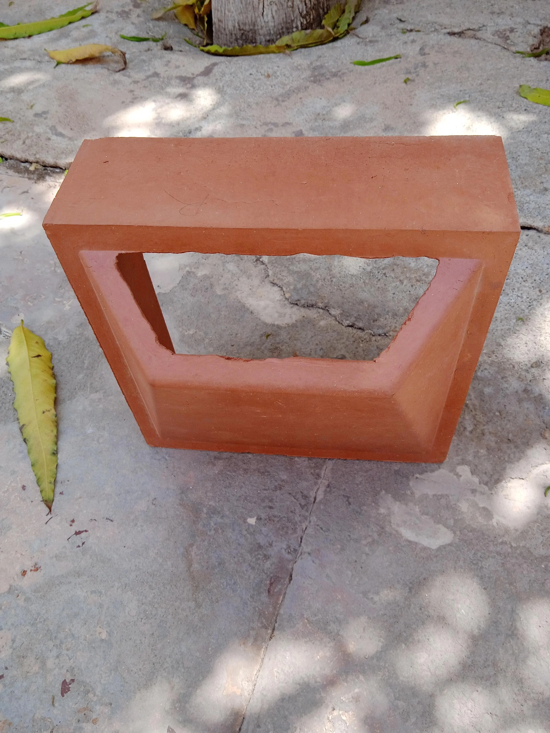 Глиняный терракотовый полый ветровой Блок 20x20x60 мм, кирпичи, плитка, используемая для облицовки стен, изготовленная в Индии