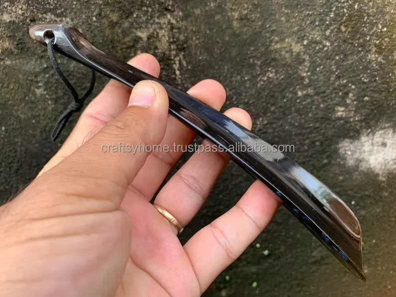 Real Shoe Horn Made With Natural Animal Horn Authentic Handcrafted Crafts for Gifts