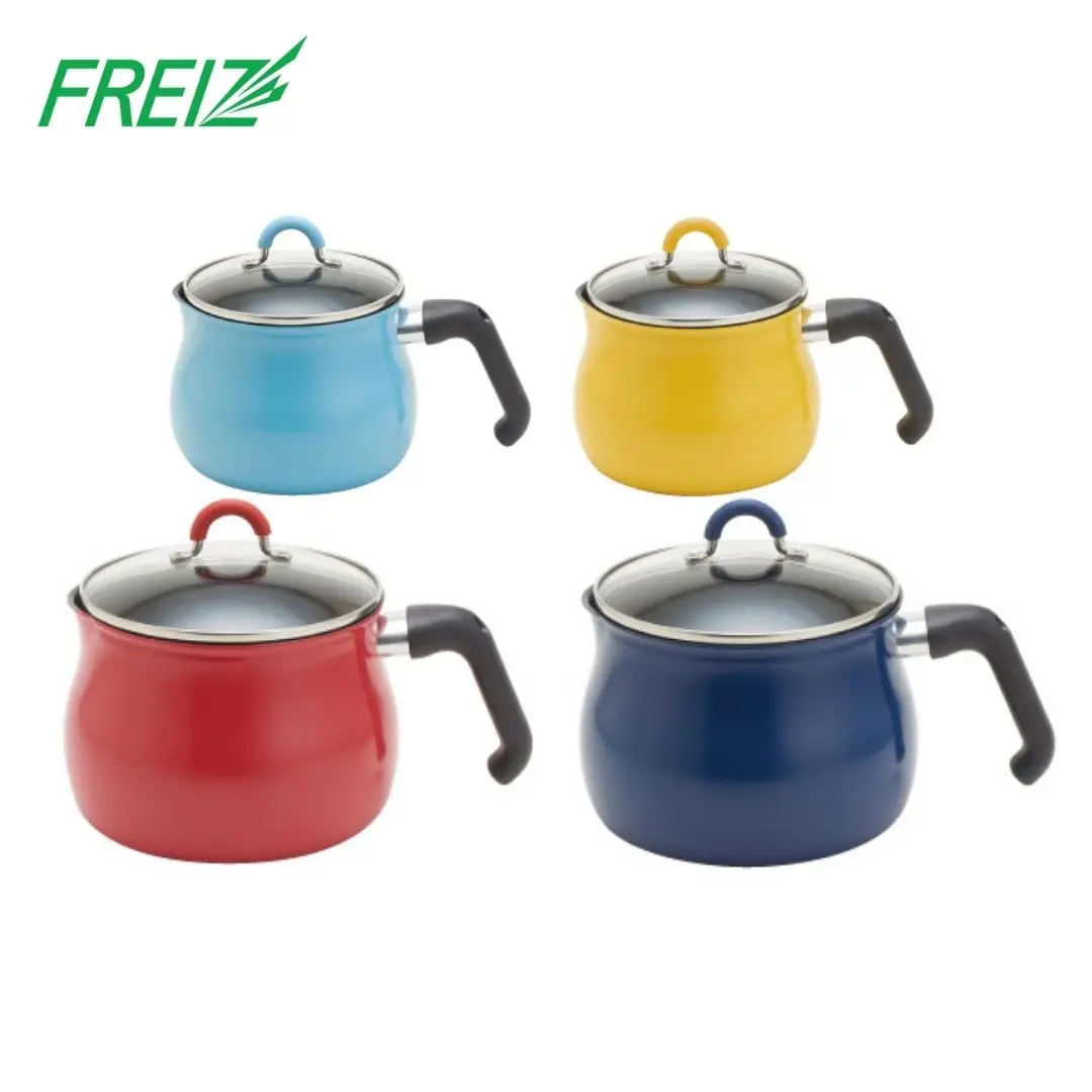 One-Hand Handle Easy Cleaning Storage Tabletop Gas Stove IH-Compatible Multi-Purpose Nonstick Glass Lid Cooking Pan Deep Pot