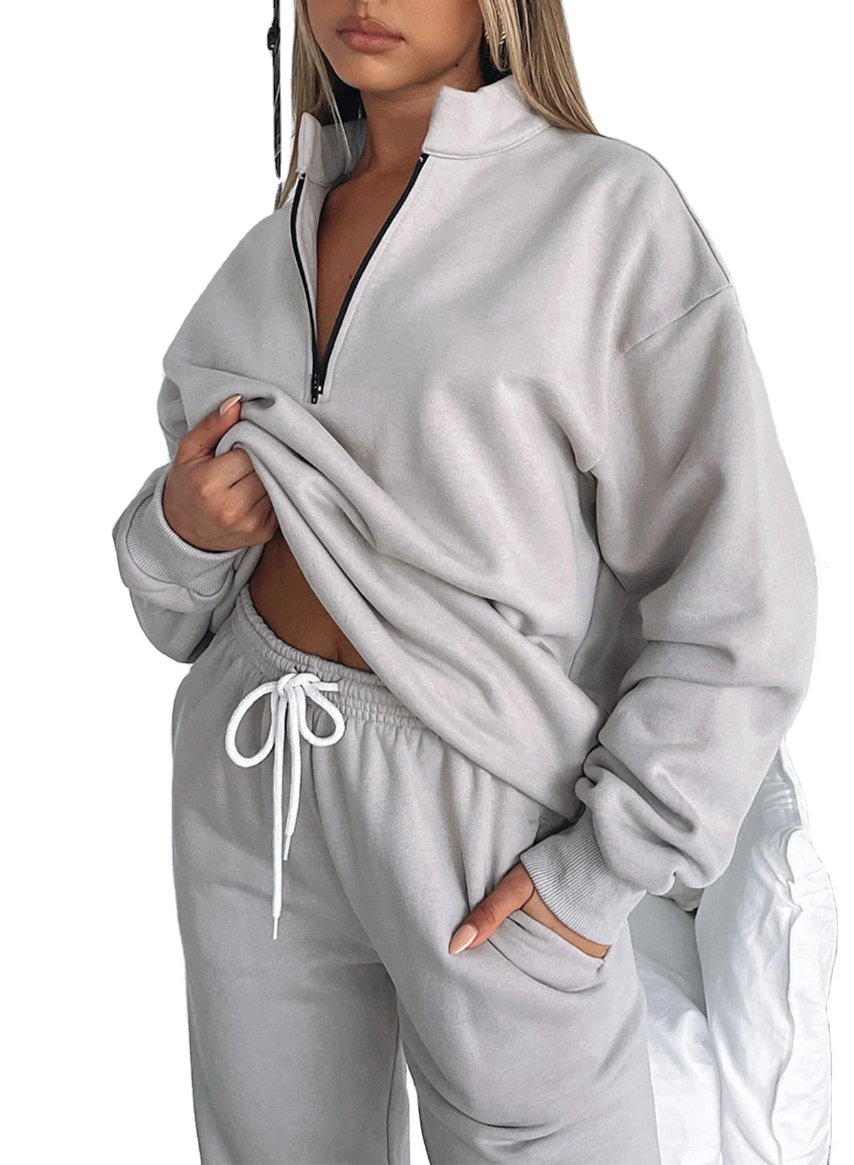 OEM Women sportswear tracksuit jogging suits sets wholesale high quality gym Hot 2024 Design Tracksuit Sweat suits Women