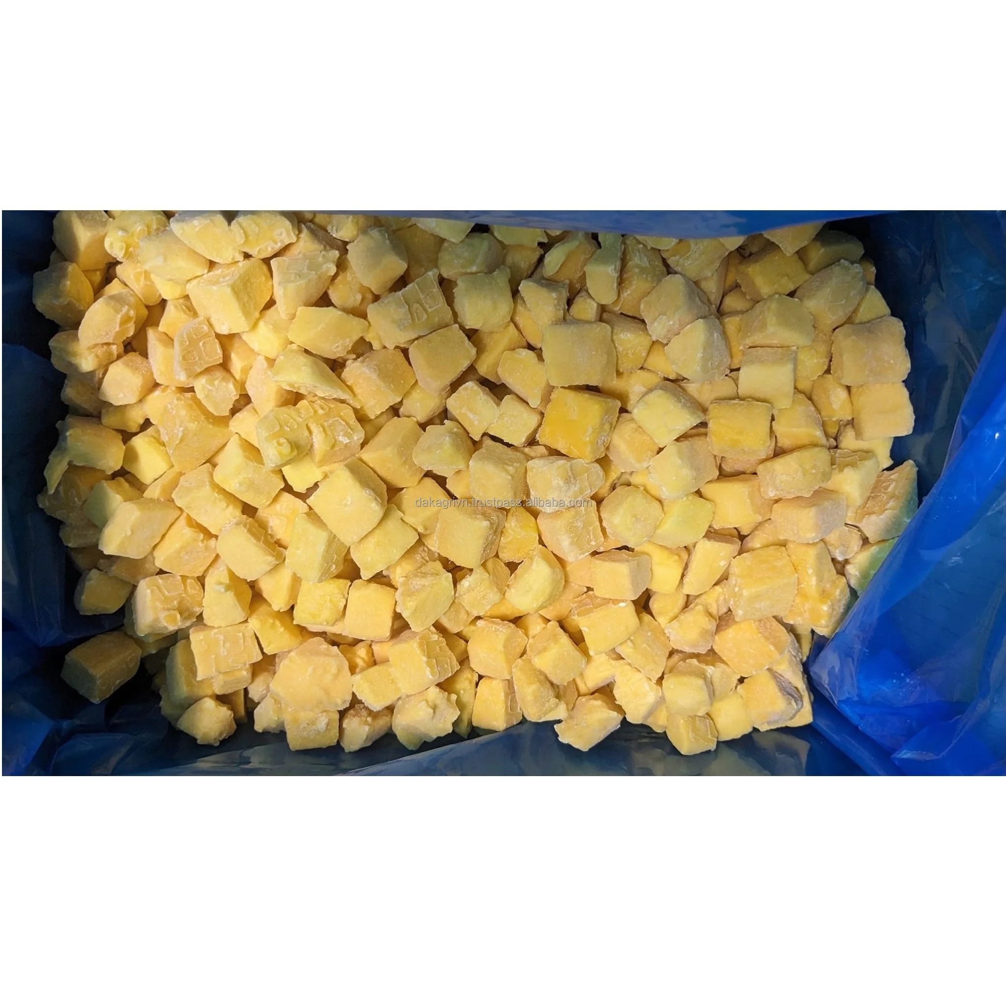 Прямая продажа замороженные кусочки манго круглый год Натуральные Сладкие целые вакуумные кубики едят непосредственно IQF фрукты