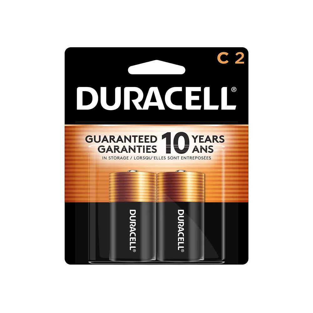 Батарейки Duracell Coppertop C 2 шт. батарея с длительным питанием универсальная щелочная